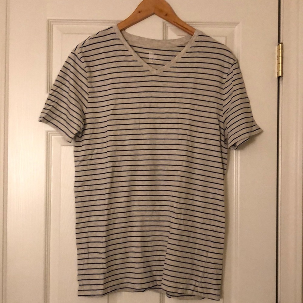 H&M Striped V-neck tee